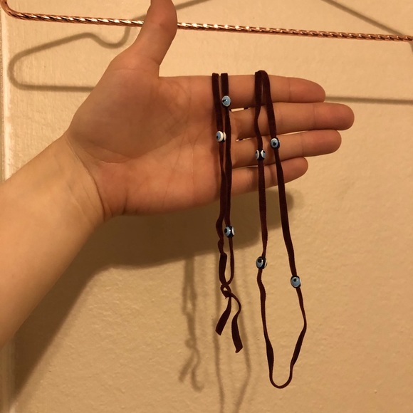 Free w/ bundle Suede Maroon Third Eye Bracelet - Picture 2 of 3